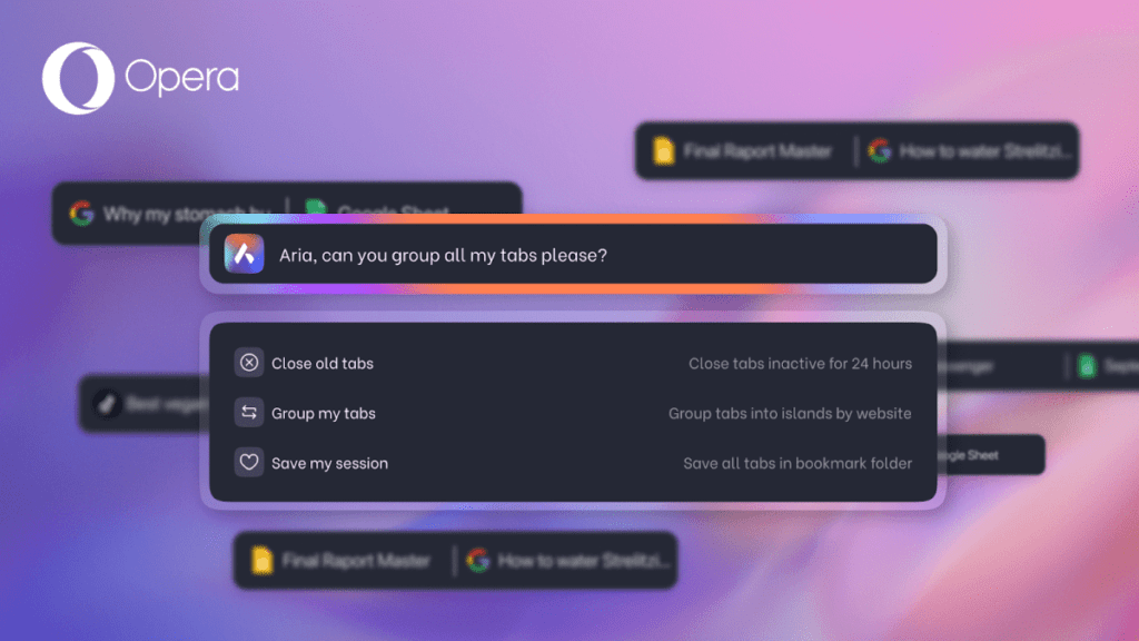 Opera’s New Feature Lets You Group, Pin And Close Tabs