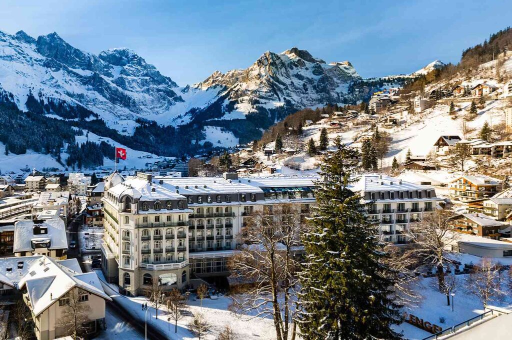 This hotel in the swiss alps is near europe's highest