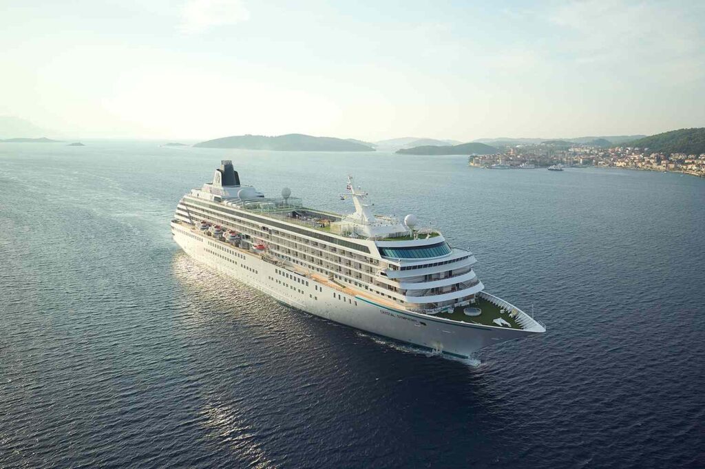 This luxury cruise ship has fabulous suites, a nobu restaurant,