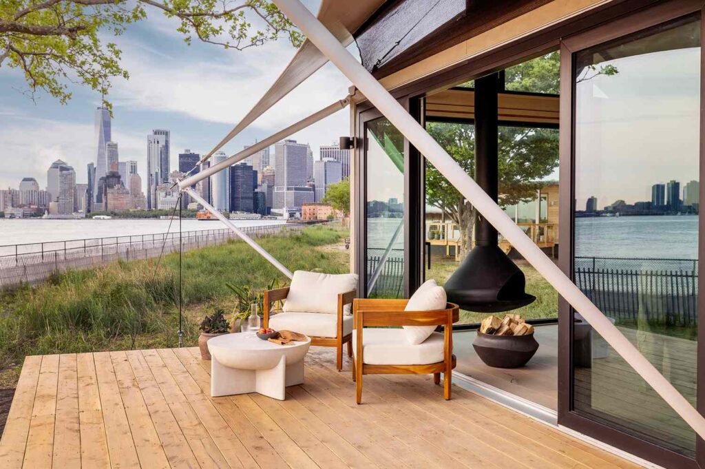 You can glamp 8 minutes outside of new york city
