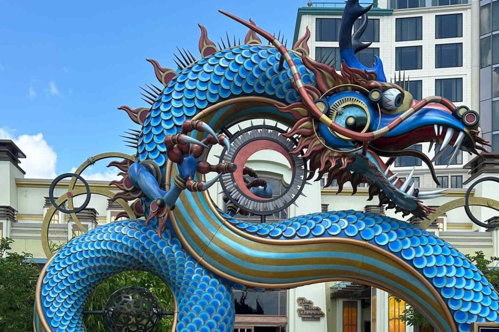 Epic universe has a restaurant honoring pan asian cuisine with food,